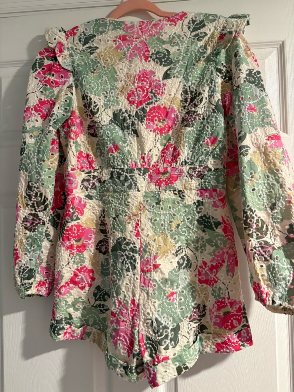 Line and Dot floral romper - Picture 7 of 8
